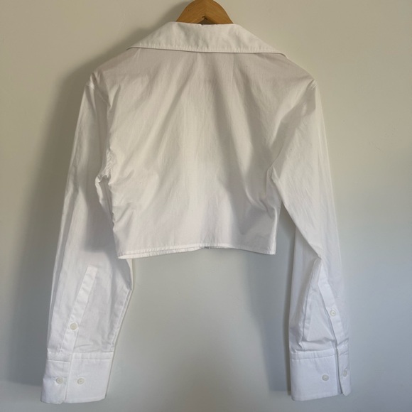Zara long sleeve corset top in white Size: XS - Picture 3 of 4